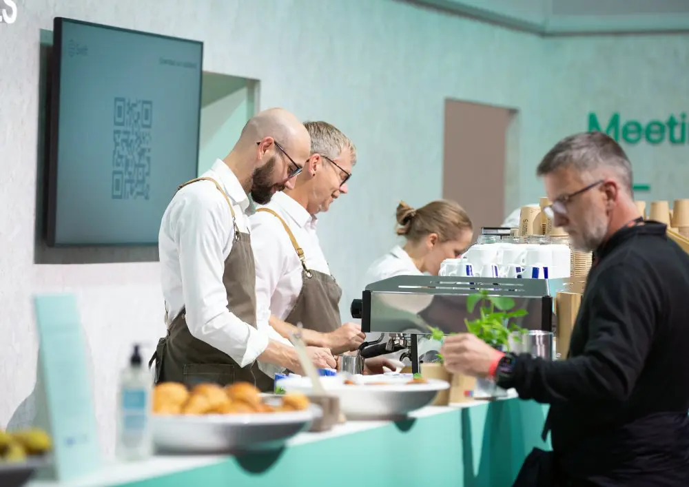 Barista service op beurs in Rai