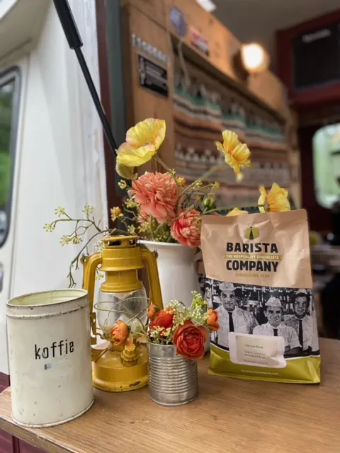 details bij koffietruck