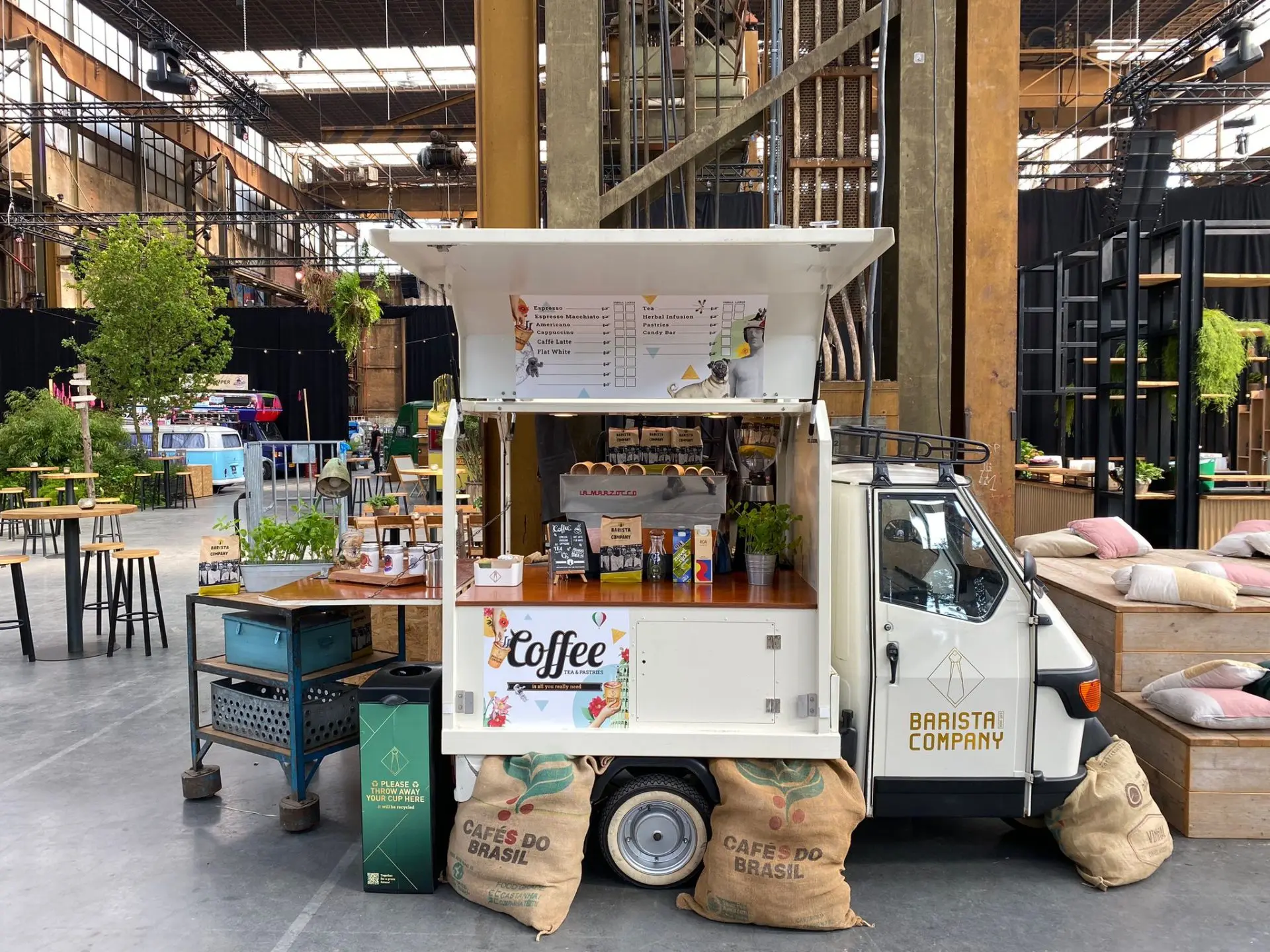 Piaggio Classic White koffie wagen